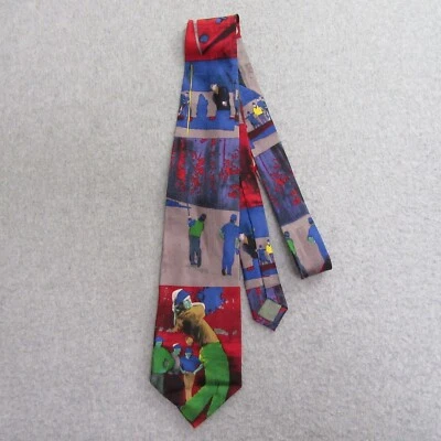 Corbata de golf Bugatchi Uomo para Michael Jordan novedad golf deportes estampado corbata Foto 1 de 4