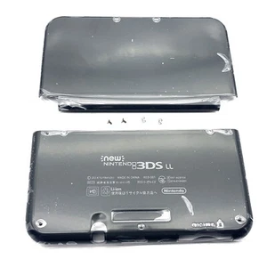 For New Nintendo 3DS XL LL Housing Shell Front Back Case Top+ Bottom Cover Black - Picture 1 of 14