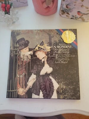 NEW PUCCINI-LA RONDINE-TE KANAWA-DOMINGO-MAAZEL-2 LP Box Set Netherlands Import - Image 1 of 4