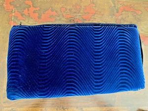 NEU ~ 16" x 10" Reißverschluss strukturiert Samt gepolstert Pfeife Tasche Etui-blau 16" - Bild 1 von 11