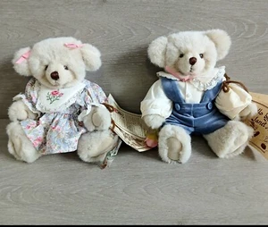 Puppen von Janet Ann Anderson Menge 2 Plüschbären mit Etikett 9 Zoll Robert Jessica  - Bild 1 von 8