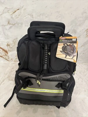 BUCKET BOSS 32-Pocket Tool Bag Backpack 18"X14" Adjustable Height Gray/Black - Image 1 of 4