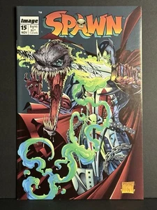 Spawn #15 9.2+ 1993 Image Todd McFarlane Story Cover Gemini Ship - Picture 1 of 2