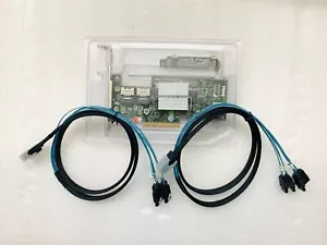 TESTED Dell PERC H200 6Gb PCI-e SAS SATA 8 port Raid Card +2PCS SATA 8087 cable - Bild 1 von 3