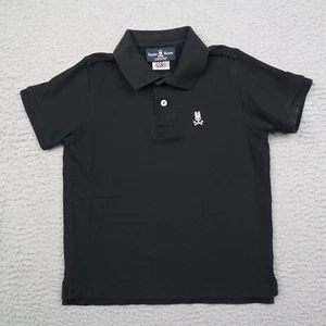 Psycho Bunny Kids Boys Polo Shirt Size Medium 10-12 Youth Pique Knit Solid - Picture 1 of 14
