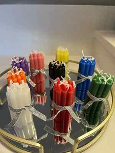Set Of 10 Chime Candles | Mini Altar Candles | Prayer Candles - Picture 1 of 1