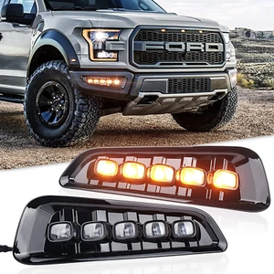 LED Fog Lights Compatible with Ford F150 Raptor 2017 2018 2019 2020 Gen 2 - Picture 1 of 11
