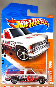 2011 Hot Wheels #78 Track Stars 13/15 CHEVY 1500 White w/Chrome 5 Spoke Wheels