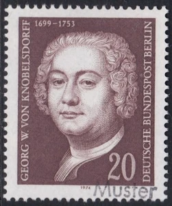 Specimen, Berlin Sc9N344 Architect Georg W. von Knobelsdorff (1699-1753) - Picture 1 of 1