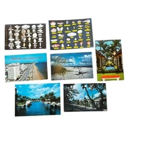 7 vintage Florida postcards shells 1970’s Boca Raton, Virginia Beach Sheraton - Picture 1 of 12