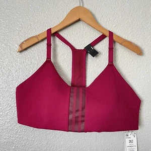 Adidas Women Aeroimpact Training Light Support Bra Sz 2XLC Burgundy Racerback - Picture 1 of 14