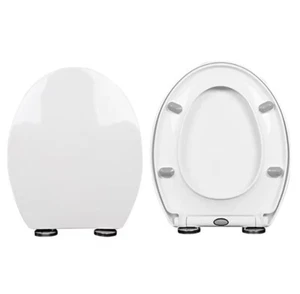Premium Thermoplastic Toilet Seat - Soft Close Hard-Wearing Seat with One Button - Picture 1 of 13