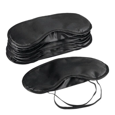 10PCS Polyester Sleeping Blindfold Portable Shading Eyepatch Eyeshade Eye Mask - Image 1 of 4