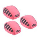 3 pièces housse de casque de vélo casque de moto couvertures de pluie équipement de conduite rose