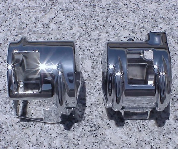 2002-2008 Honda VTX 1800 VTX1800 CHROME SWITCH COVERS - Image 1 of 1