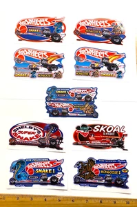 Juego de NUEVE SERPIENTES y mangostas Prudhomme McEwen DRAGSTERS Juego de calcomanías adhesivas - Imagen 1 de 4