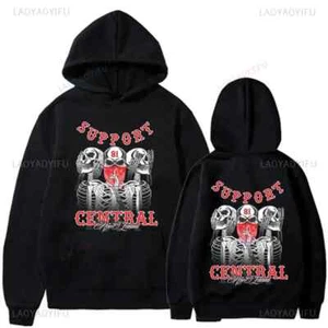 Sudadera con Capucha Hells Angels Hombres Unisex Ropa de Calle Otoño Invierno Chándal Esenciales - Imagen 1 de 4