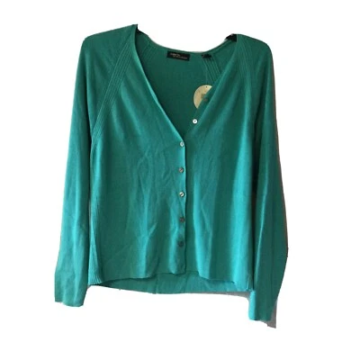 Nuevo Cárdigan tejido manga larga verde Valerie By Valerie Stevens para mujer talla XL Foto 1 de 4