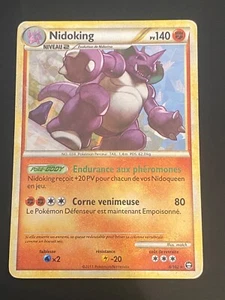 CARTE POKEMON NIDOKING 6/102 FR HOLO MOSAIQUE HS TRIOMPHE - BE/TBE - Imagen 1 de 9