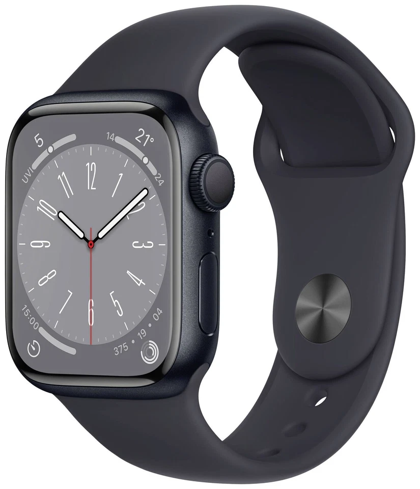 Apple Watch Series 8 (41 mm) Mitternacht GPS Apple Smartwatch 3 Jahre Gewähr - Bild 1 von 1