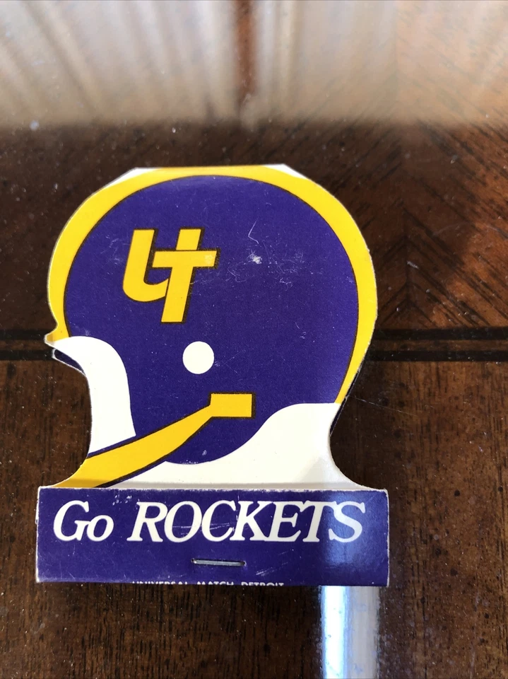 1975 University Of Toledo Rockets Football Full Matchbook Schedule MINT - Image 1 of 3