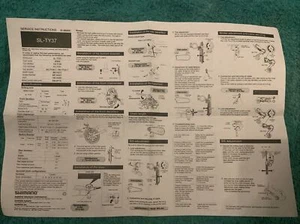 SHIMANO MTB THUMB TOP SHIFTER SL-TY37 INDEX RIGHT HAND Service Instruction SI68S - Picture 1 of 1