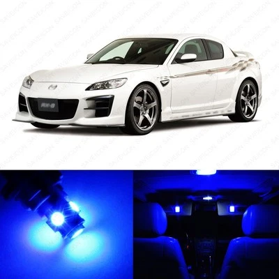 10 x Blue LED Interior Lights Package For 2004 - 2011 Mazda RX-8 RX8 + PRY TOOL - Image 1 of 4