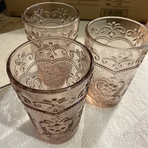 The Pioneer Woman Amelia Smoked Pink/Peach 15.22-Ounce Glass Tumblers, Set of 3 - Picture 1 of 3