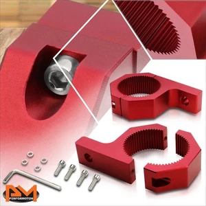 2Pcs Mounting Bracket Clamps Fog Light Holder Fit 2"OD Bull Bar Roof Rack Red - Picture 1 of 5