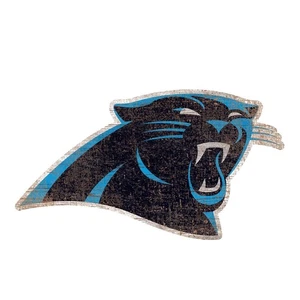 Carolina Panthers Distressed Logo Cutout Schild 8" - Bild 1 von 1