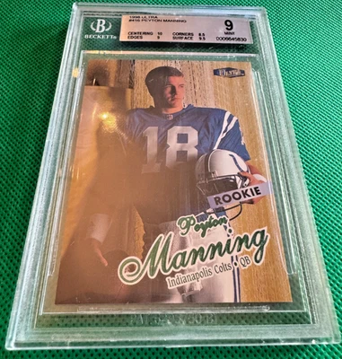 PEYTON MANNING - 1998 Fleer Ultra #416 Rookie BGS MINT 9 - COLTS RC - Image 1 of 3