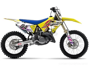 GRAPHICS DECALS FULL KIT FOR SUZUKI RM125 RM250 2001-2008 POLISPORT RESTYLE KITS - Foto 1 di 1