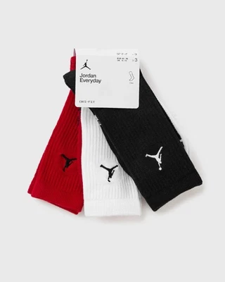 Paquete de 3 calcetines JORDAN Everyday Max Jumpman negros blancos rojos talla L DX9632-902 Foto 1 de 4