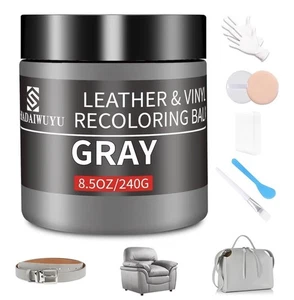 Leder Umfärbung Balsam, 8,5 Unzen Leder Farbe Restaurator, Grau Leder Reparatur Kit für - Bild 1 von 8