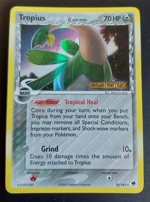 Tropius 23/101 Reverse Holo Stamped Rare Pokemon EX Dragon Frontiers 2006 LP - Image 1 of 3