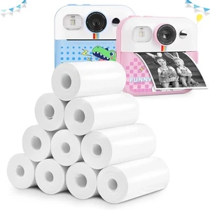 Thermal Paper, 10 Rolls Refill Print Paper for Kids Instant Print Camera, HD ... - Picture 1 of 5