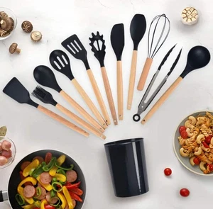 35pcs Silicone Cooking Kitchen Utensil Set, Heat-Resistant Cooking Utensil Scrap - Bild 1 von 6