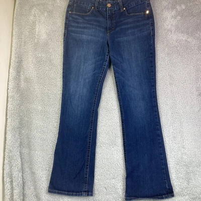 Seven 7 For All Mankind Tummyless Jeans Women’s 14 Straight Leg Dark Wash My1510 - Image 1 of 4