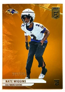 2024 Donruss Elite Nate Wiggins Orange Rookie RC /399 Ravens #157 - Picture 1 of 2