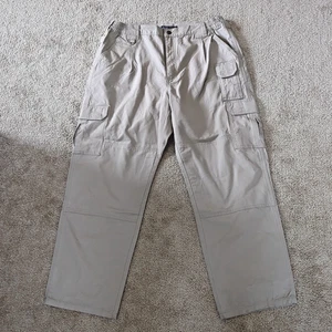 511 Technical Hose Herren Gr. 38/30 Taschen Baumwolle Cargo Druckknopfverschluss Khaki - Bild 1 von 13