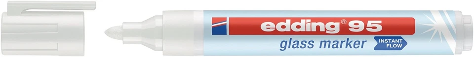 Glasmarker 95 Strichbreite 1,5-3 mm Rundspitze EDDING Stift Marker Markieren - Bild 1 von 1