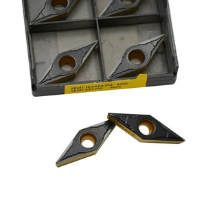 10p VBMT331-PM 4425 Carbide Insert 0.4mm Radius for Steel Stainless Finishing - Picture 1 of 4