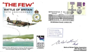 1990 Battle of Britain 50th Anniversary, Forces Cover, London SW1 - pilot Signed - Picture 1 of 2