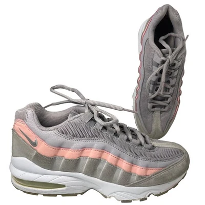 Nike Air Max 95 Tenis Niñas Talla 5.5 Y Gris Rosa Gamuza Zapatos Atléticos para Correr Foto 1 de 4