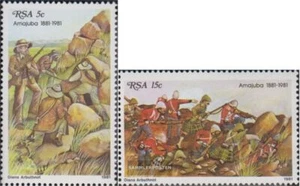 South Africa 581-582 (complete issue) FDC 1981 Battle at Amajuba - Picture 1 of 1