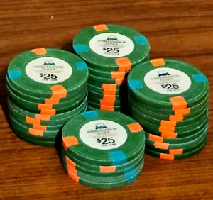 35 NEW+USED AMBASSADOR PLAZA $25 Casino Chip CONDADO San Juan Puerto Rico poker - Picture 1 of 5