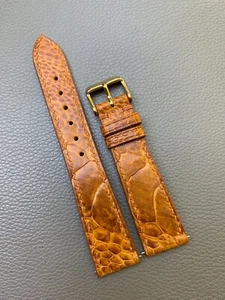 Genuine Ostrich Skin leather Watch Strap Band Size 16 18 19 20 21 22 23 24 26mm - Picture 1 of 16