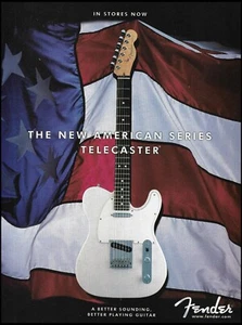Fender American Series White Telecaster guitar ad 2000 advertisement print - Picture 1 of 3