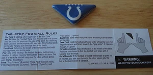 1 NFL Soft Plastic Padded Flick Football Indianapolis Colts w/ game instructions - Picture 1 of 2