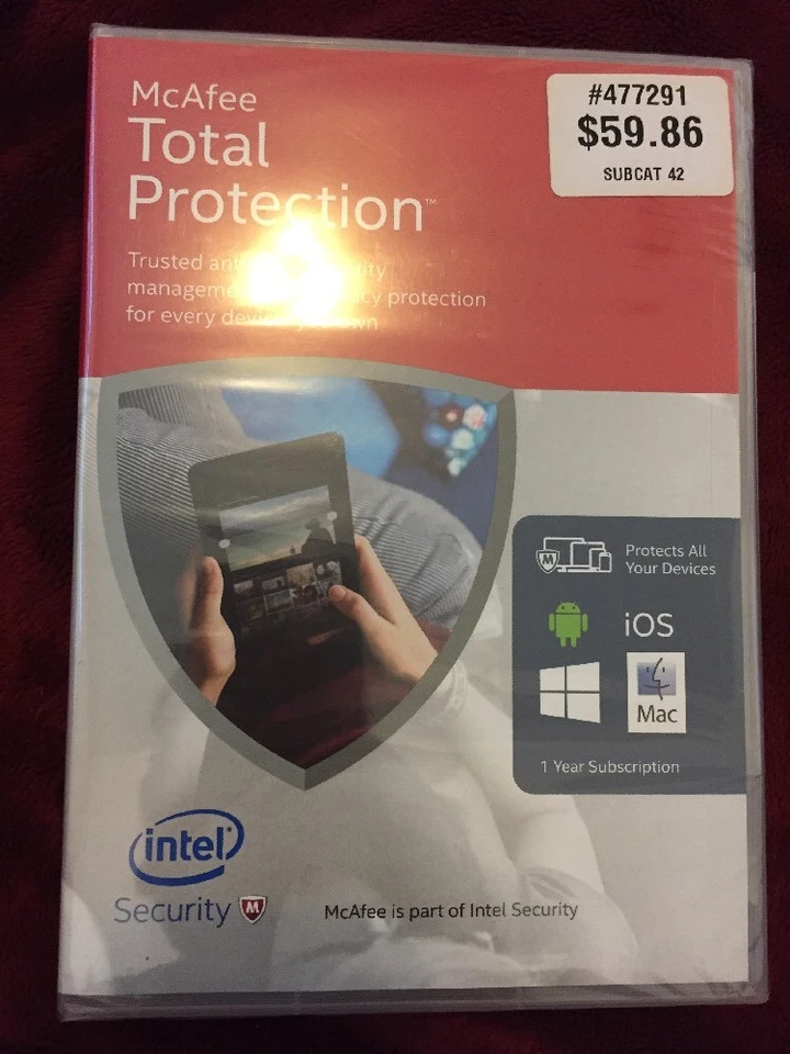 *MCAFEE 2016 Total Protection Unlimited Devices PC/Mac Brand New FACTORY SEAL* - Image 1 of 4